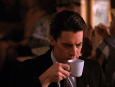 Damn good coffee! Dale Cooper Drinking Coffee